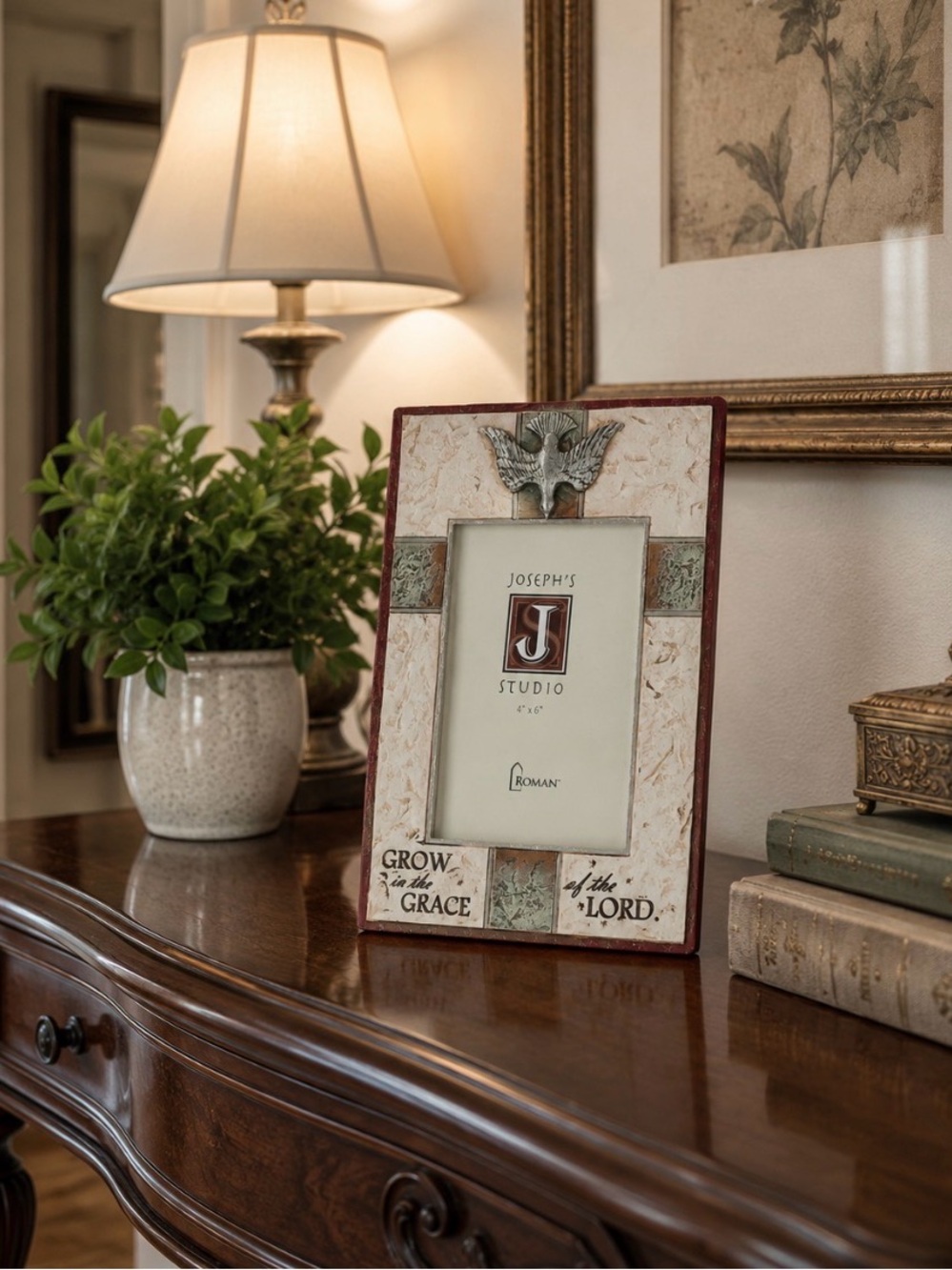 Collectible ROMAN 
 'Grow in the Grace of the Lord' Decorative Photo Frame
